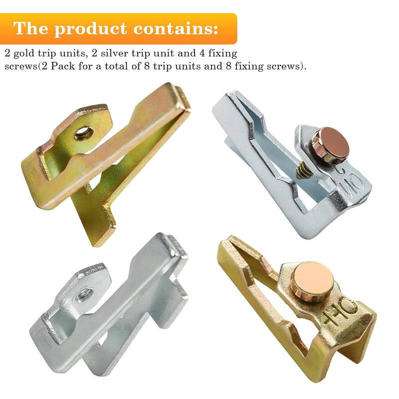 Apopip 156T1978A Time Switch Trippers Replacement for Intermatic Fit T100 Series Timers 2 Pack (4 ON / 4 Off / 8 Screws) - Image 2